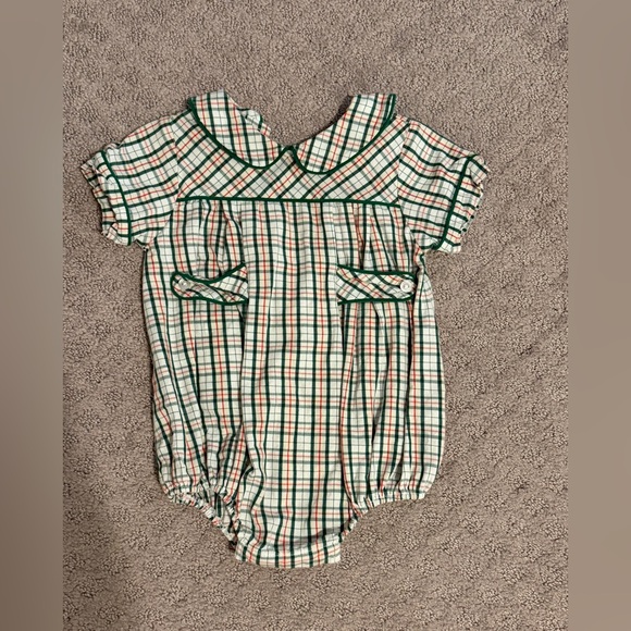Little English Other - Little English Plaid Romper with Green Trim *will not go lower than $30*